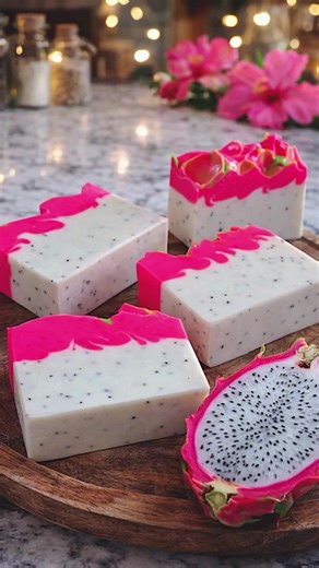 Creative Dragonfruit Soap Design for Tropical Vibes