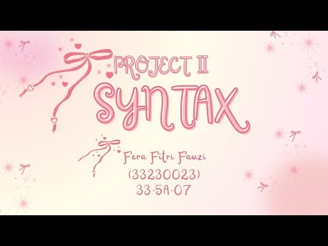 Project II: SYNTAX