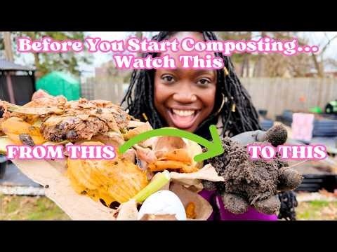 10 BEGINNER FRIENDLY STEPS TO MASTER COMPOSTING 🌱 | IT'S SOOO SIMPLE 👩🏾‍🌾
