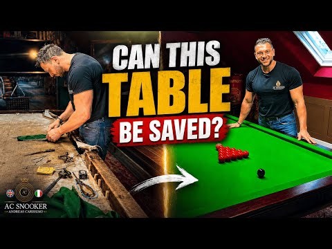 Restoring a Full Size Snooker Table – Cloth Recover & New Pockets