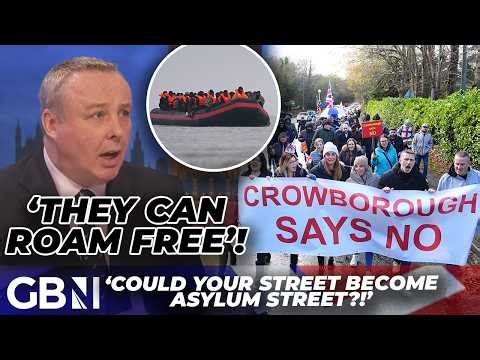 BREAKING | Labour move HUNDREDS of migrants 'ROAM FREE' in Crowborough community after hotel failure