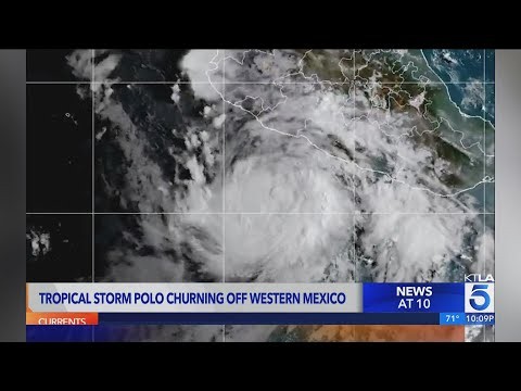 Tropical Storm Polo churning off western Mexico