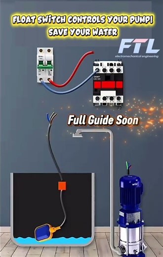 Float Switch Water Pump Control Explained | Automatic Tank Level System & Dry Run Protection #part1