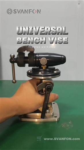SVANFON Universal Bench Vise - Swivel, Multi-Angle, Adjustable, Rotatable, DIY Clamping Bench Vice