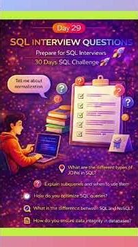 📅 Day 29 – SQL Interview Questions | #30days #sqlchallenge #nkadt