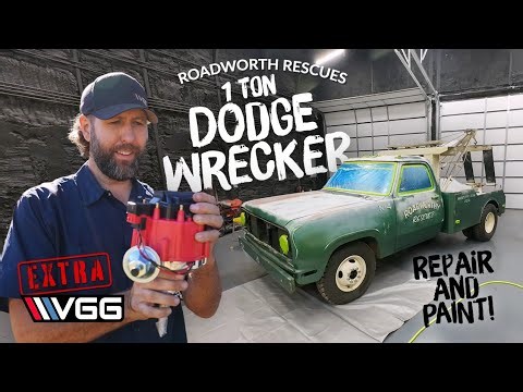 OLD SCHOOL Dodge 1 TON TOW TRUCK Gets Repairs and Paint Work! (Roadworthy Rescues)