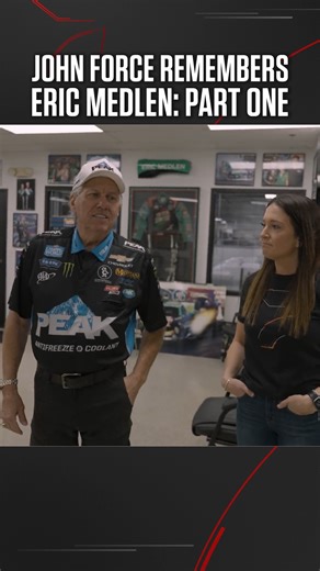 Drag Racing on FloRacing on Instagram: "A walk down memory lane. As we enter the first year in about five decades without a Force in a driver's seat at NHRA, this week we take a look back at our tour with the man himself. Here, Force takes Courtney Enders through the JFR memorial for Eric Medlen, a huge talent lost too soon. #FloDragRacing #NHRA #JFR"