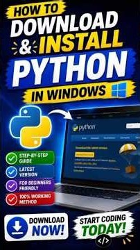 How to Download & Install Python on Windows 10/11 🐍💻|Step-by-Step Guide #Python #Coding #TechTips