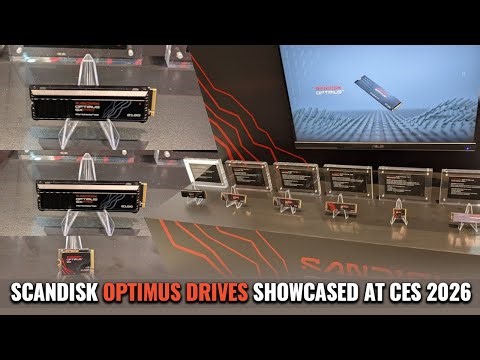 Sandisk Optimus Drives, USB Flash Drives, CFexpress And microSD Cards Showcased At CES 2026