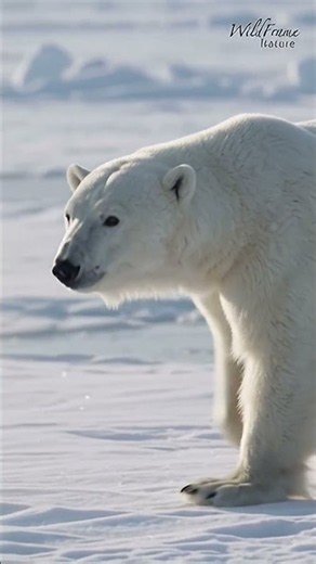One of the Arctic's greatest survivors walks across endless sea ice. 🐻‍❄️❄️ Every step tells a story