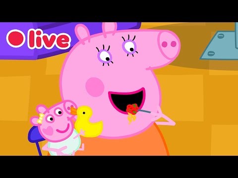 🔴 Peppa Pig BEBÊ EVIE Episódios AO VIVO 🍼 Melhores Momentos da Evie 💛 Desenhos Infantis