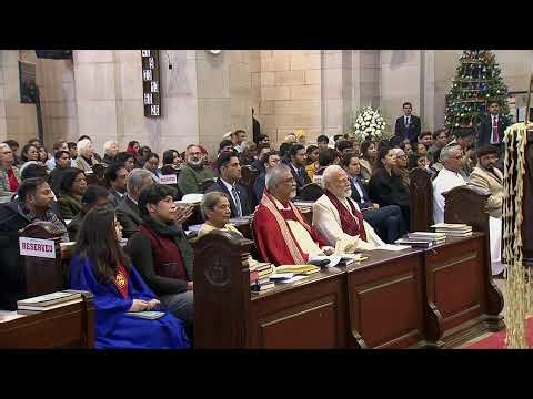 PM Modi joins Christmas celebrations at Cathedral Church of the Redemption, New Delhi
