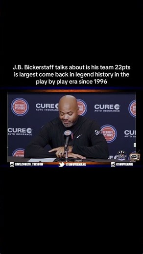Pistons 22pts is largest come back in legend history in the play by play era since 1996