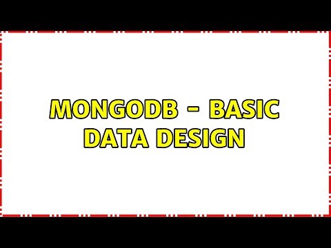 MongoDB - basic data design