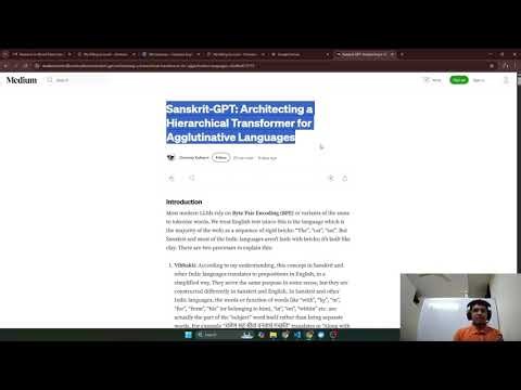 Sanskrit GPT: Architecting a Hierarchical Transformer for Agglutinative Languages