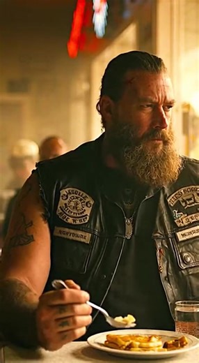 "A 6-Year-Old Girl Handed A 300lb Biker Her Only $5 Bill—When She Whispered Six Words, The Entire Diner Froze, And He Realized He Wasn’t Just Eating Lunch, He Was About To Start A War. Chapter 1: The Crumpled Lincoln The silence in The Iron Skillet didn’t happen all at once. It rippled outward from the front door, like a cold draft creeping across the floorboards, chilling the ankles of the truckers, the locals, and the waitresses before it finally hit the booth in the back corner. That booth be