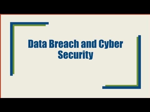 Data Breach and Cyber Security