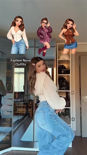 Siz en çok hangisini beğendinizzz ? 🙈 @Fashion Nova 1- Cute but psycho corset top - cream Clutching My Pearls Baggy Wide Leg Jeans - Medium Wash 2- Pricilla ruffle flannel micro mini dress- red/combo Lola croc faux leather bomber jacket- wine Delphi Knee High Boots - Burgundy 3- Coco Double Belt Denim Micro Mini Skort - Dark Wash Classic Cutie Faux Suede Vest - Brown #işbirliği