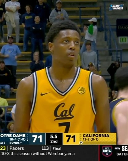 WILD ENDING IN CAL VS NOTRE DAME 🤯 | March Madness Men's Basketball