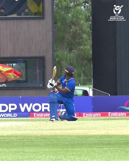 Viran Chamuditha with a sensational scoop to continue leading the charge for Sri Lanka 👊 Watch more action from #JAPvSRL LIVE, broadcast details 👉 https://www.icc-cricket.com/tournaments/u19-cricket-worldcup-2026/news/broadcast-details-for-icc-u19-men-s-cricket-world-cup | ICC - International Cricket Council
