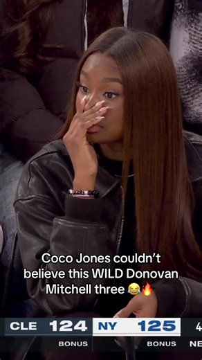 Coco Jones Reacts to Donovan Mitchell's Incredible Three