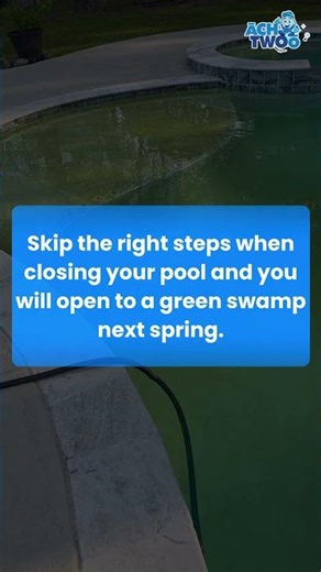 The exact closing process we follow for every pool we winterize