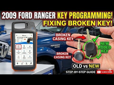 How to Program a Key for a 2009 Ford Ranger (Add Key & All Keys Lost by Xhorse key tool Max pro