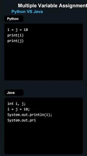 Multiple Variable Assignment in Python 🔥 | Learn Coding Fast
