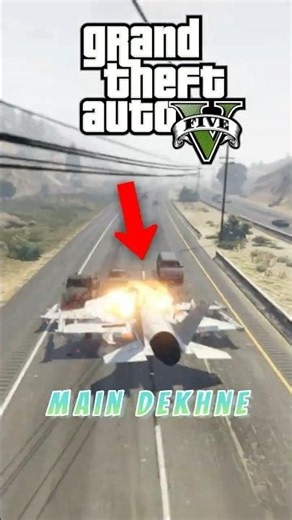 Franklin Tested Jet Engine Heat in GTA 5🤯 #gta #gaming #danishgamer