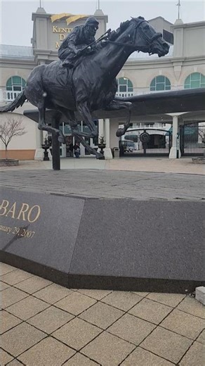 The Final Resting place & Memorial of Barbaro (Winner of the 2006 Kentucky Derby) at Churchill Downs