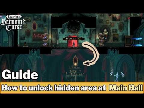 How to unlock HIDDEN bottom area at Main Hall (Grand Hall) - Castlevania Belmont's Curse