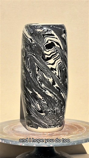 Making a Zebra Vase! #artist #pottery #clay | Pottery Videos