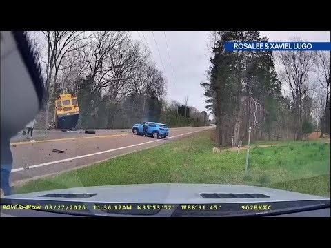Montgomery County parent shares dash cam video from deadly school bus crash