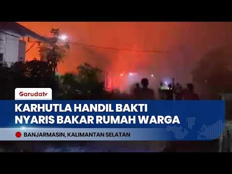 Nearly Burns Down Homes! Forest and Land Fire in Handil Bakti, Barito Kuala Spreads Into the Night
