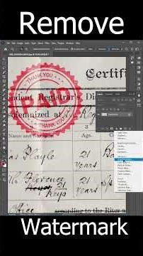 Remove Watermark Photoshop Tutorial #photoshop #tutorial #tips