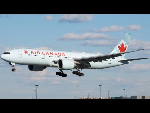 air Canada Boeing 777 at high altitude 