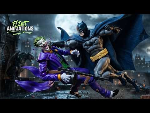 BATMAN vs JOKER Fight Scene (Epic Stop Motion Battle) *HD