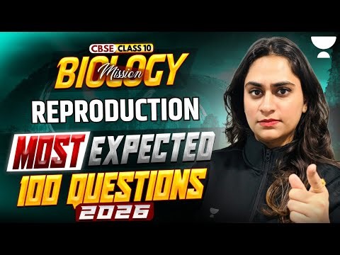 Class 10 Biology Most Expected Questions 2026 | Reproduction | Shivangi Ma'am
