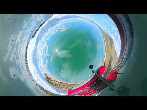 Alaska Bush Flight in 360° | Snowfields, Turquoise Lakes & Wilderness Landing