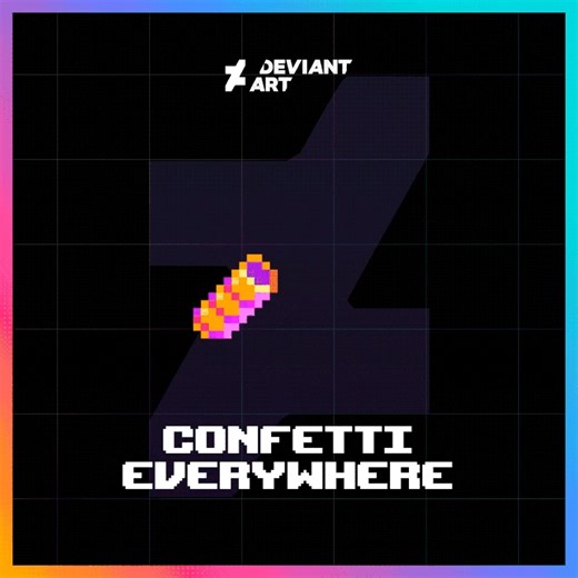 DeviantArt on Instagram: "Happy New Year, deviants! 🥳🥂 Ring in 2026 by awarding limited-time Confetti badges to art and comments that inspire you 🎉 https://bit.ly/4qweKq1"