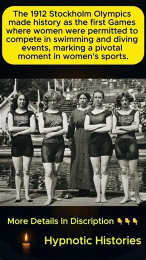 When Women FINALLY Entered Olympic Swimming - 1912 Stockholm