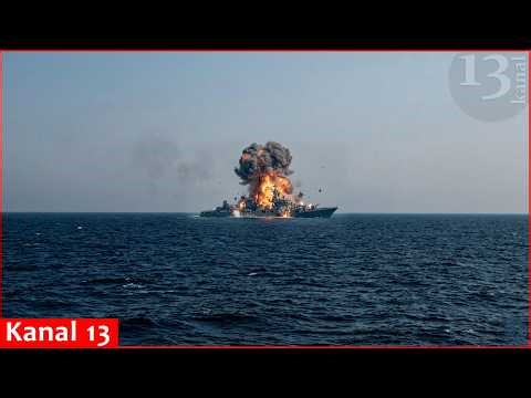 Ukraine releases video of destruction of Russia’s Moskva missile cruiser in Black Sea