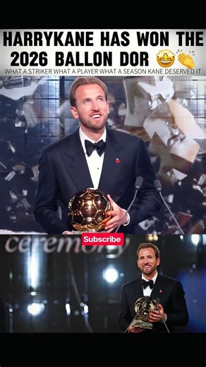 Harry Kane won ballon dor 2026 🔥 #football #ucl #ballondor #soccer #trending #viral #shorts #reels