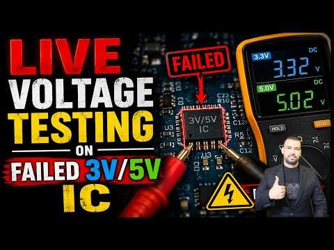 Live Voltage Testing on Failed 3V/5V IC 🔥