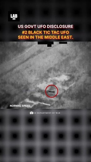 Black Tic Tac UFO Caught On Camera In The Middle East! #trending #lab360 #alien