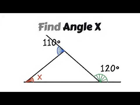 Finding the MISSING ANGLE X in the triangle STEP-BY-STEP 😲🥶🔥