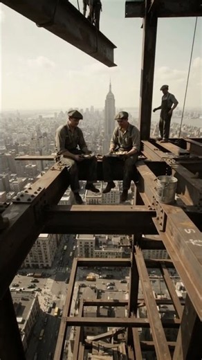 POV: Building the Empire State Building, New York City 1930 🏙️”