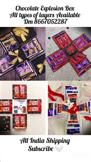 Chocolate Explosion Box 🎁💥 Perfect Surprise Gift#ChocolateExplosionBox#ExplosionBox#SurpriseGift