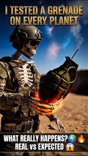 I Tested a Grenade on Every Planet 🌍 – Reality vs Expectation💥 #viral #shortvideo #planets