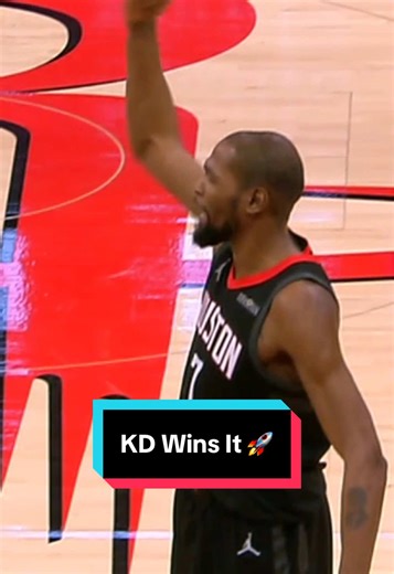 Kevin Durant Delivers Game-Winning Shot for Rockets